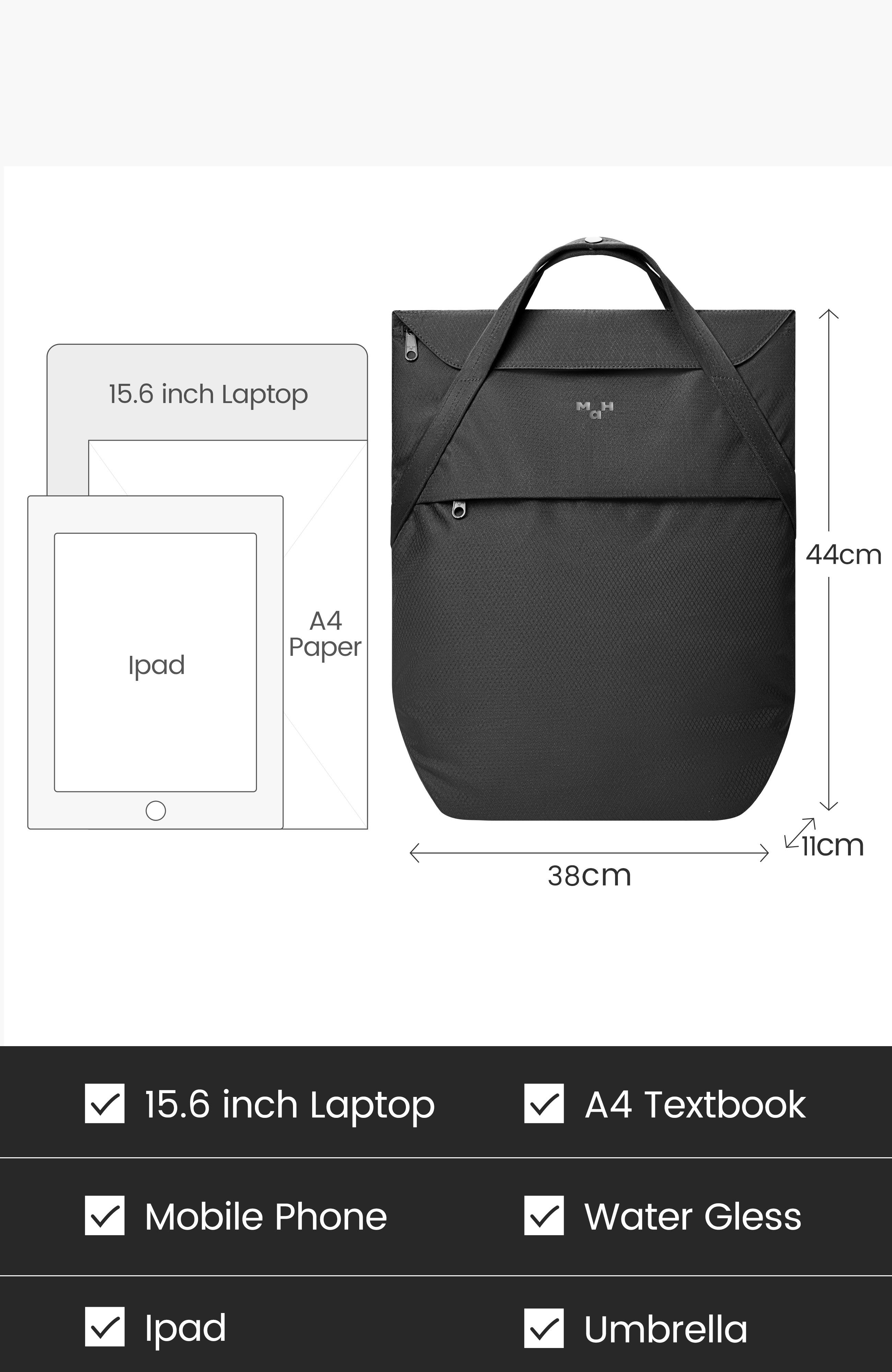 MaH Airy Backpack, Alternate, color, Black