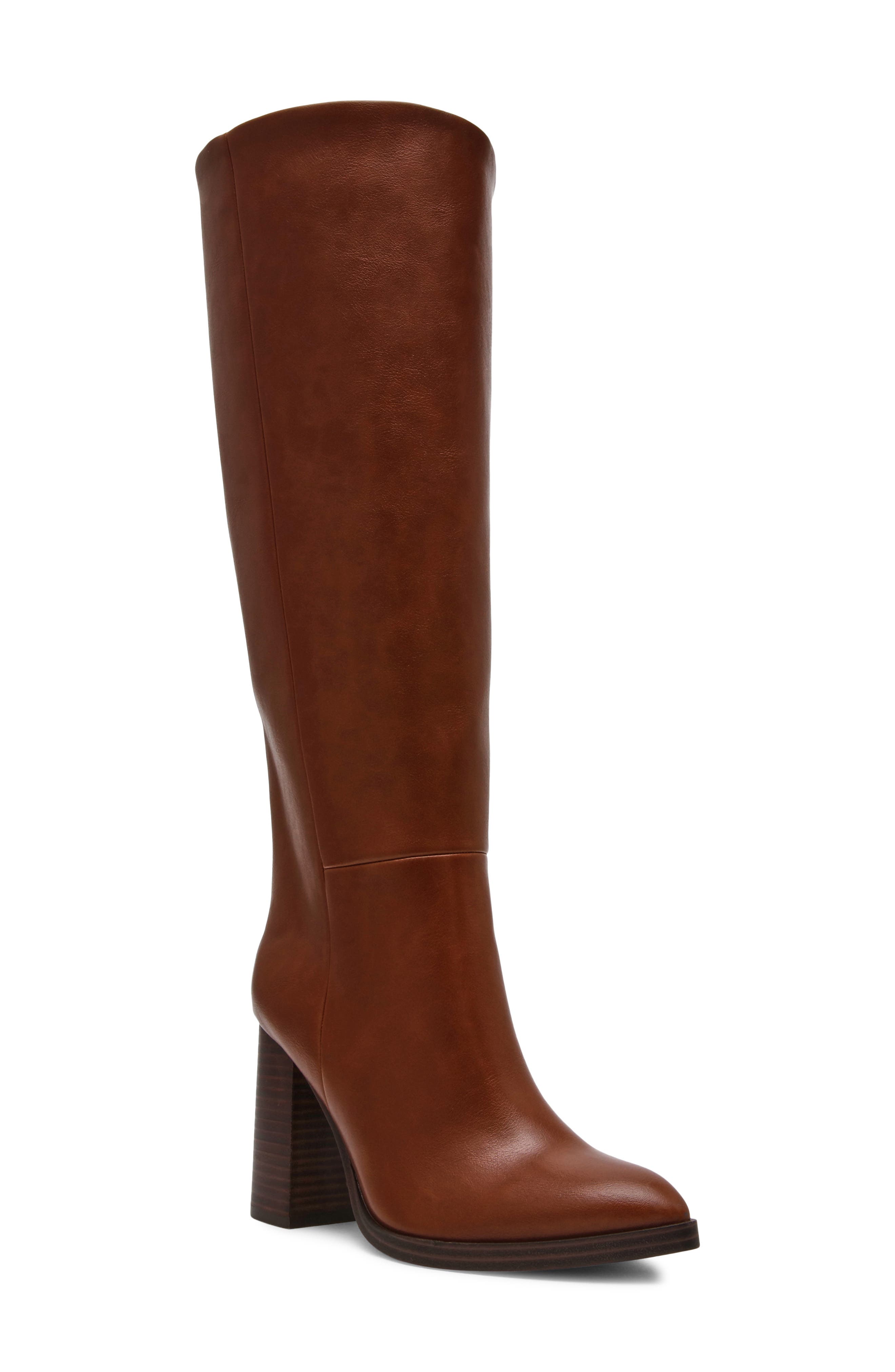Bardonny Knee High Boot, Main, color, LUGGAGE