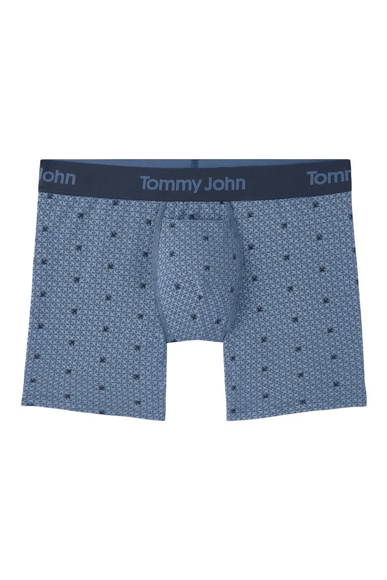 Second Skin 4-Inch Boxer Briefs, Alternate, color, BLUE HORIZON AIRPLANE MODE