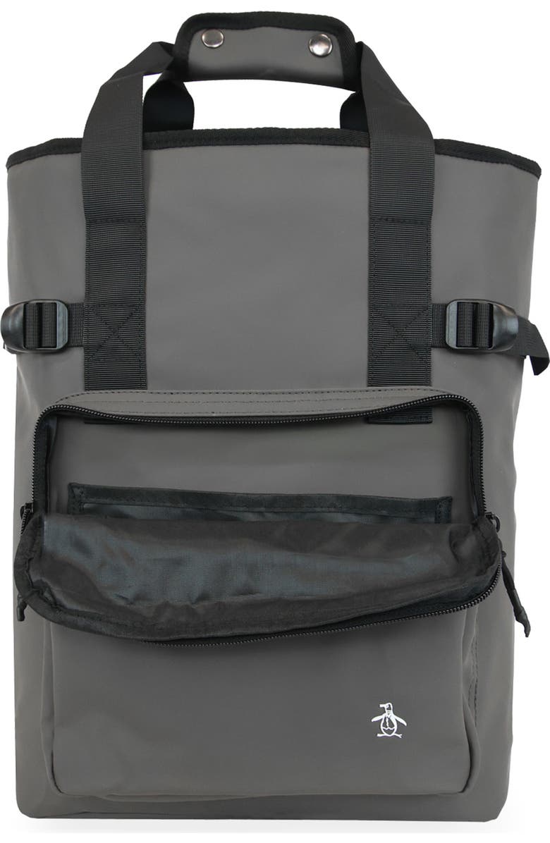 Original Penguin Waterproof Travel Backpack, Alternate, color, Grey