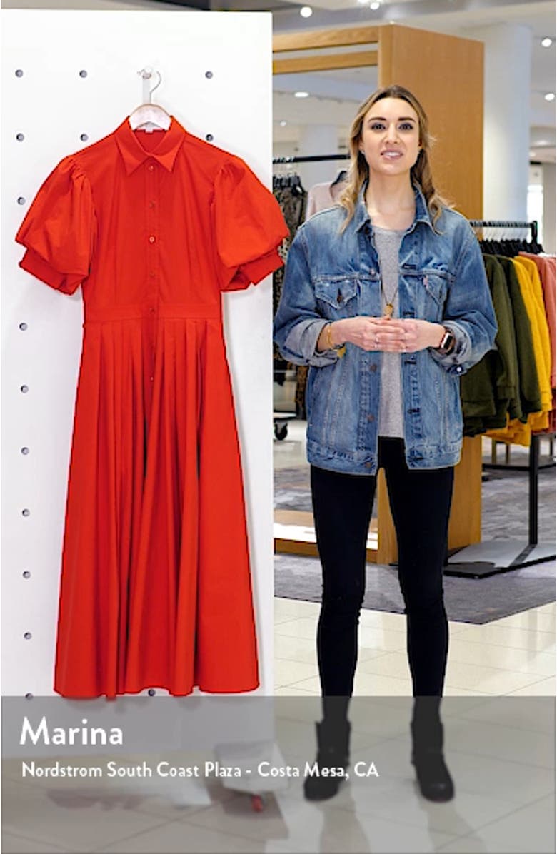 Puff Sleeve Shirtdress, sales video thumbnail
