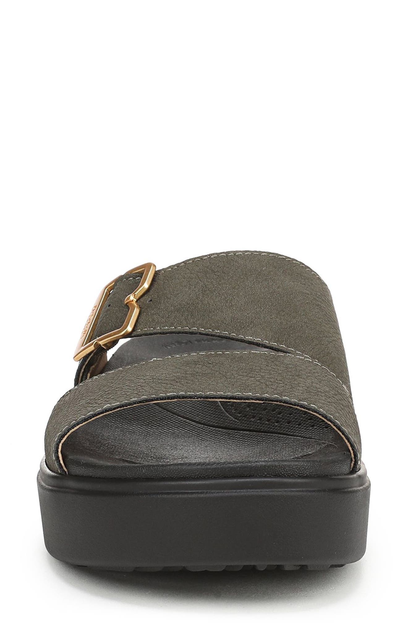 Madison Cloud Slide Sandal, Alternate, color, OLIVE
