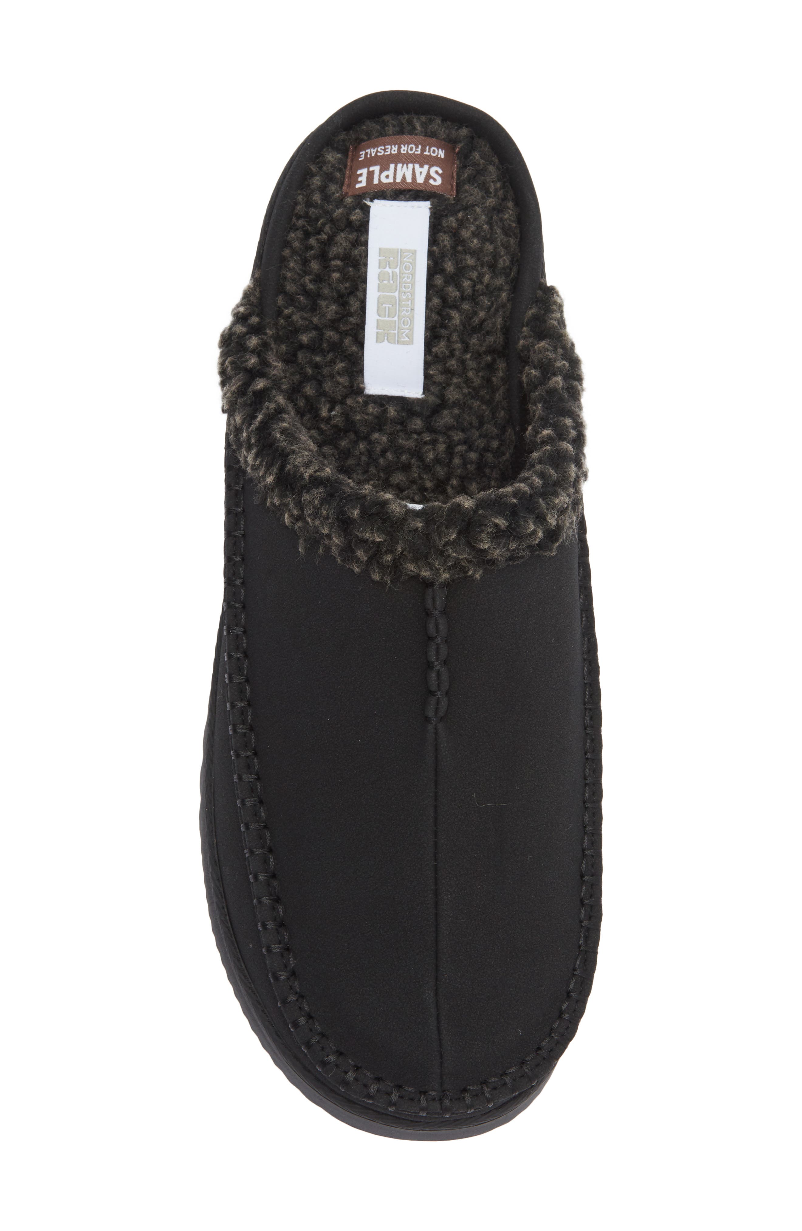 NORDSTROM RACK Keon Faux Shearling Clog, Alternate, color, Black