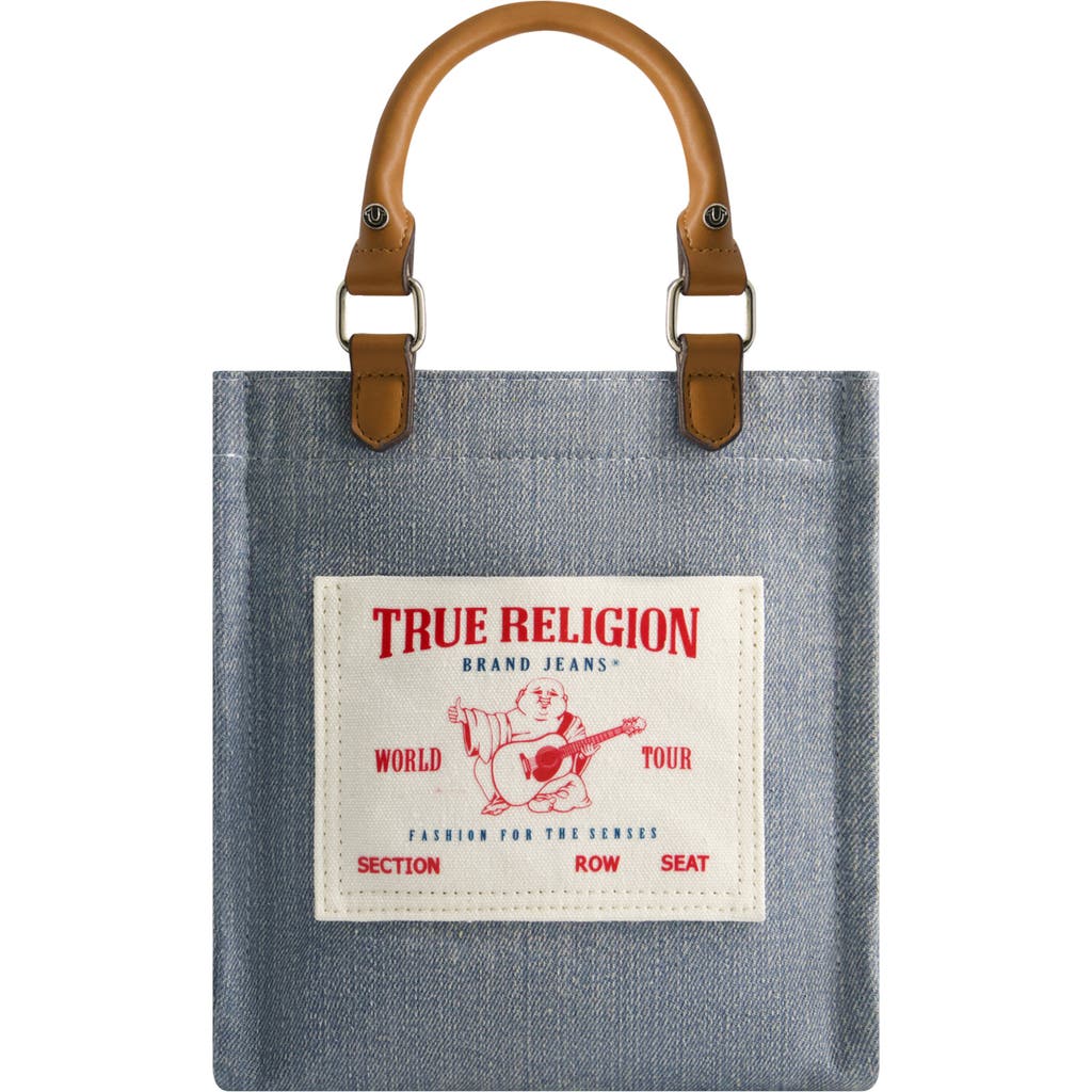 True Religion Mini Denim Tote Bag