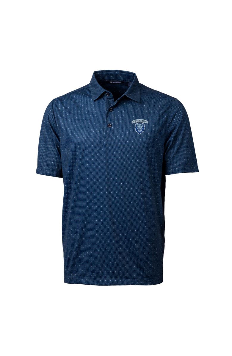 Cutter & Buck Men's Cutter & Buck Navy Columbia University Big & Tall Pike Double Dot Print Stretch Polo, Alternate, color, 