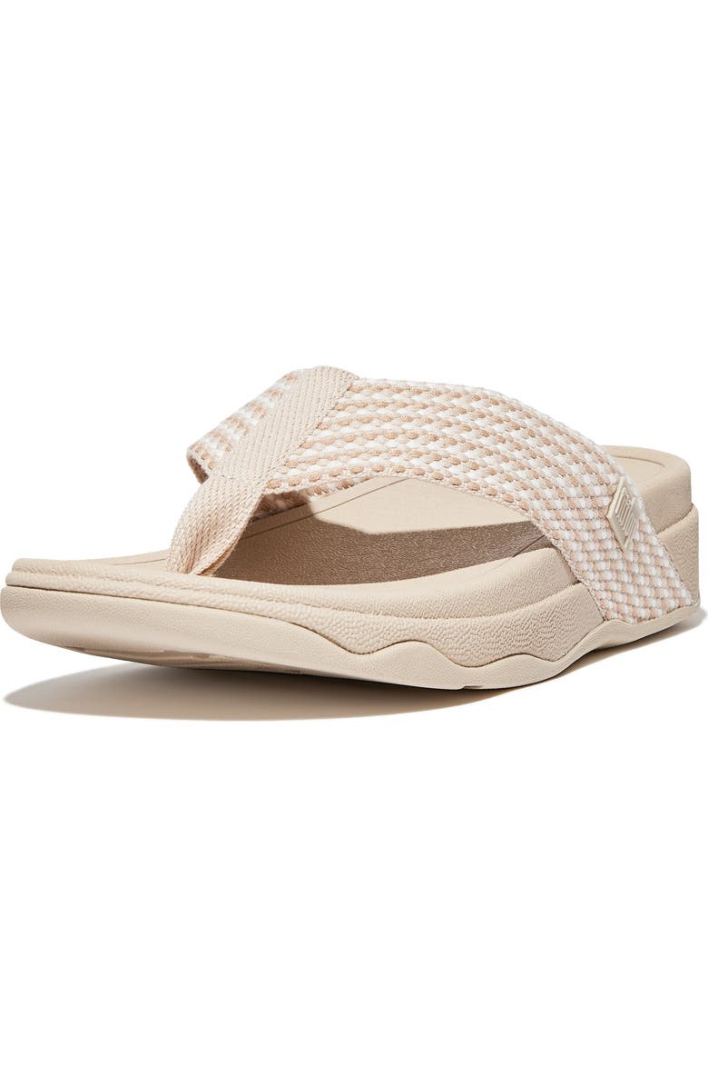 FitFlop Surfa<sup>™</sup> Flip Flop, Main, color, Stone Beige Mix