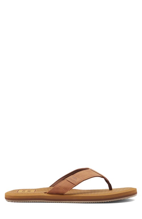 Rvca Sandbar Flip Flop In Brown