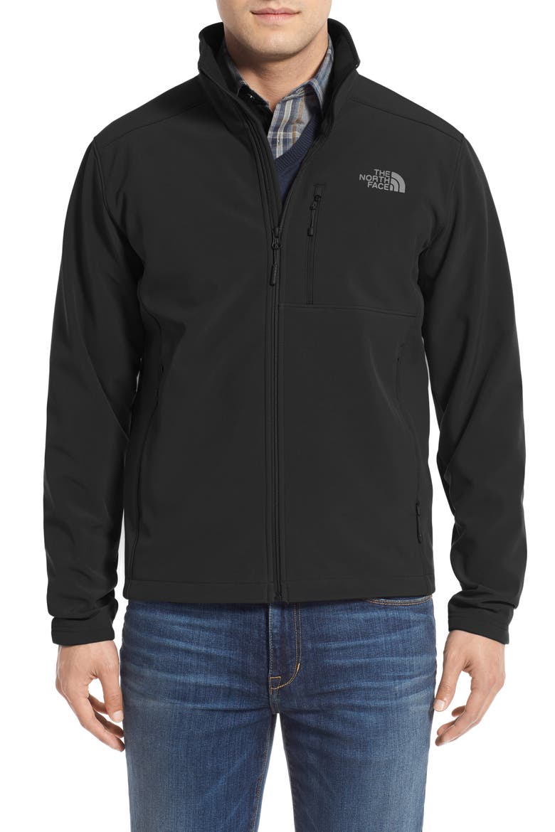 'Apex Bionic 2' Windproof & Water Resistant Soft Shell Jacket, Main, color, TNF BLACK/ TNF BLACK