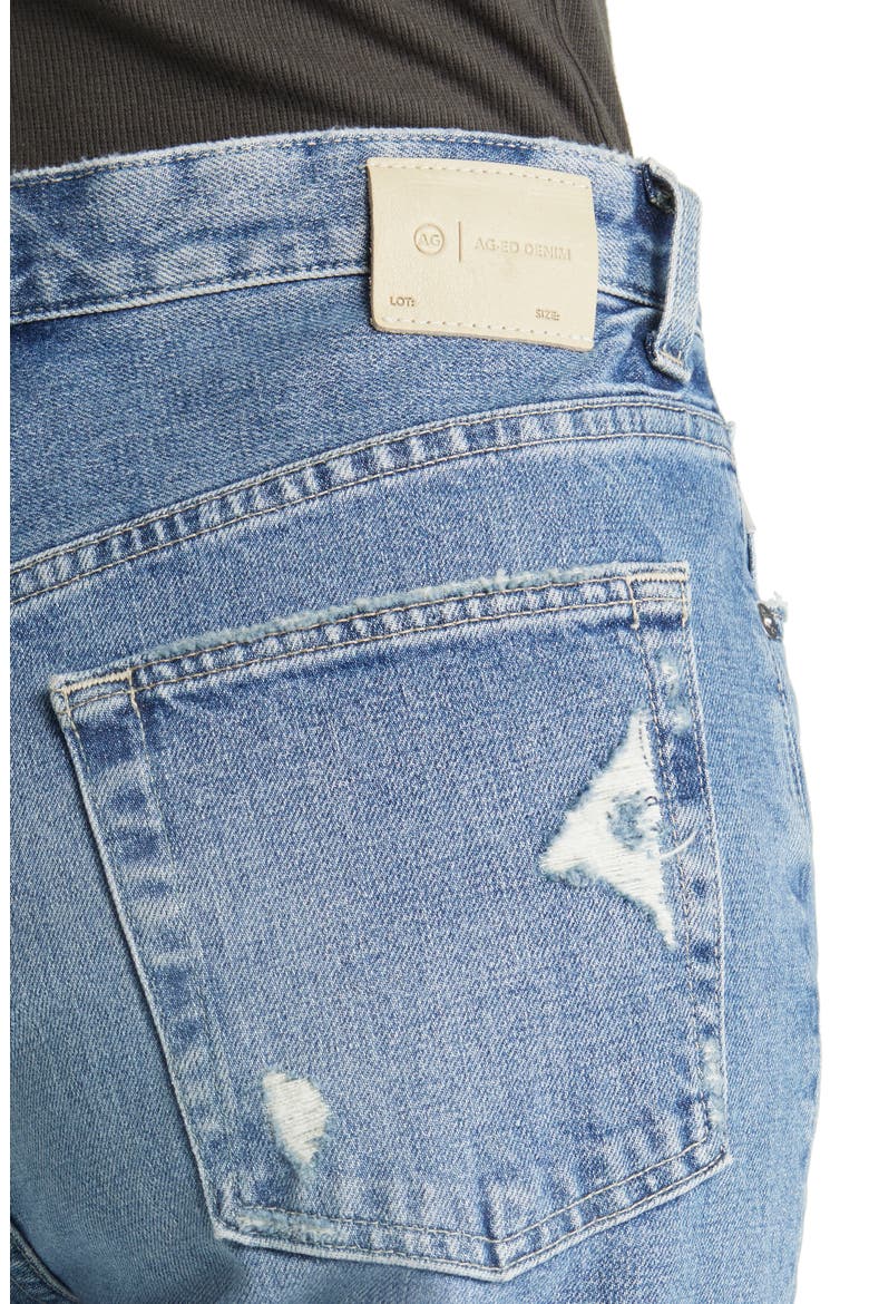 Ezzra High Waist Distressed Straight Leg Jeans, Alternate, color, 18 YEARS PRESTO
