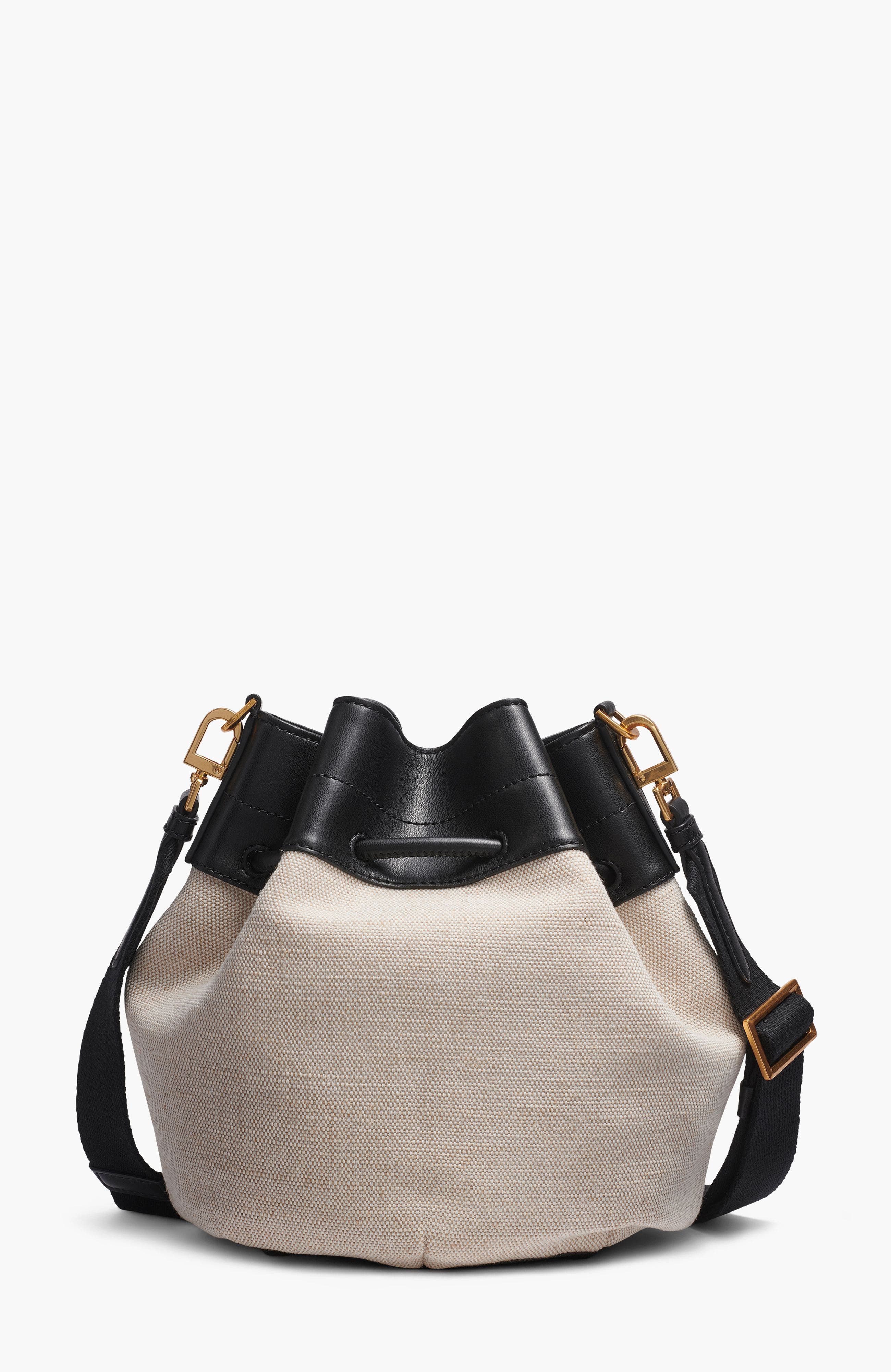 Donna Karan New York Weekend Bucket, Alternate, color, Natrl/Black