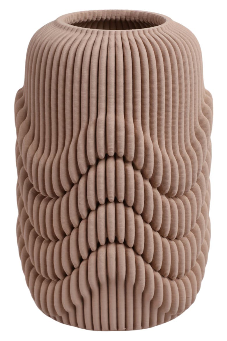 Ethos Small 3D Vase, Main, color, TAN