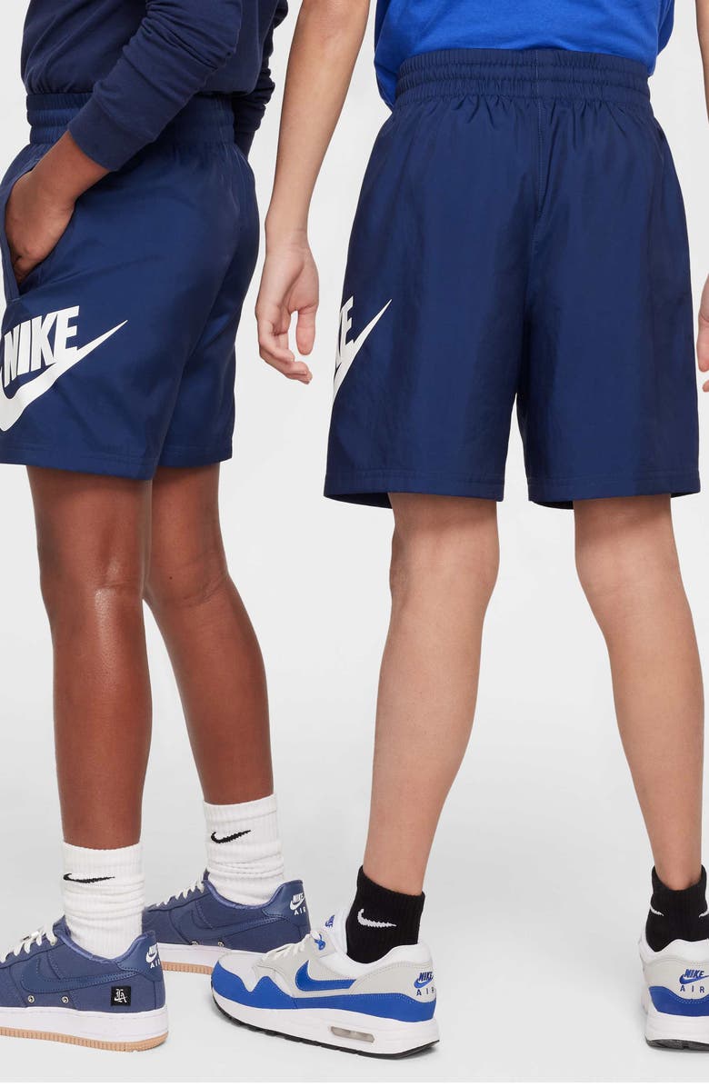 Nike Kids' Club Shorts, Alternate, color, 410 Midnight Navy/White