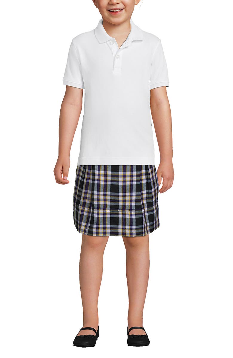 Lands' End School Uniform Kids Short Sleeve Tailored Fit Interlock Polo Shirt, Main, color, 