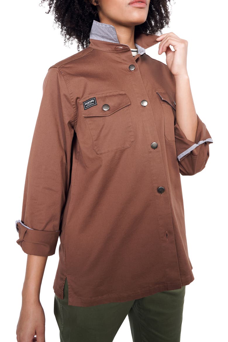 The Essential Lightweight Shirt Jacket, Main, color, COFFEE