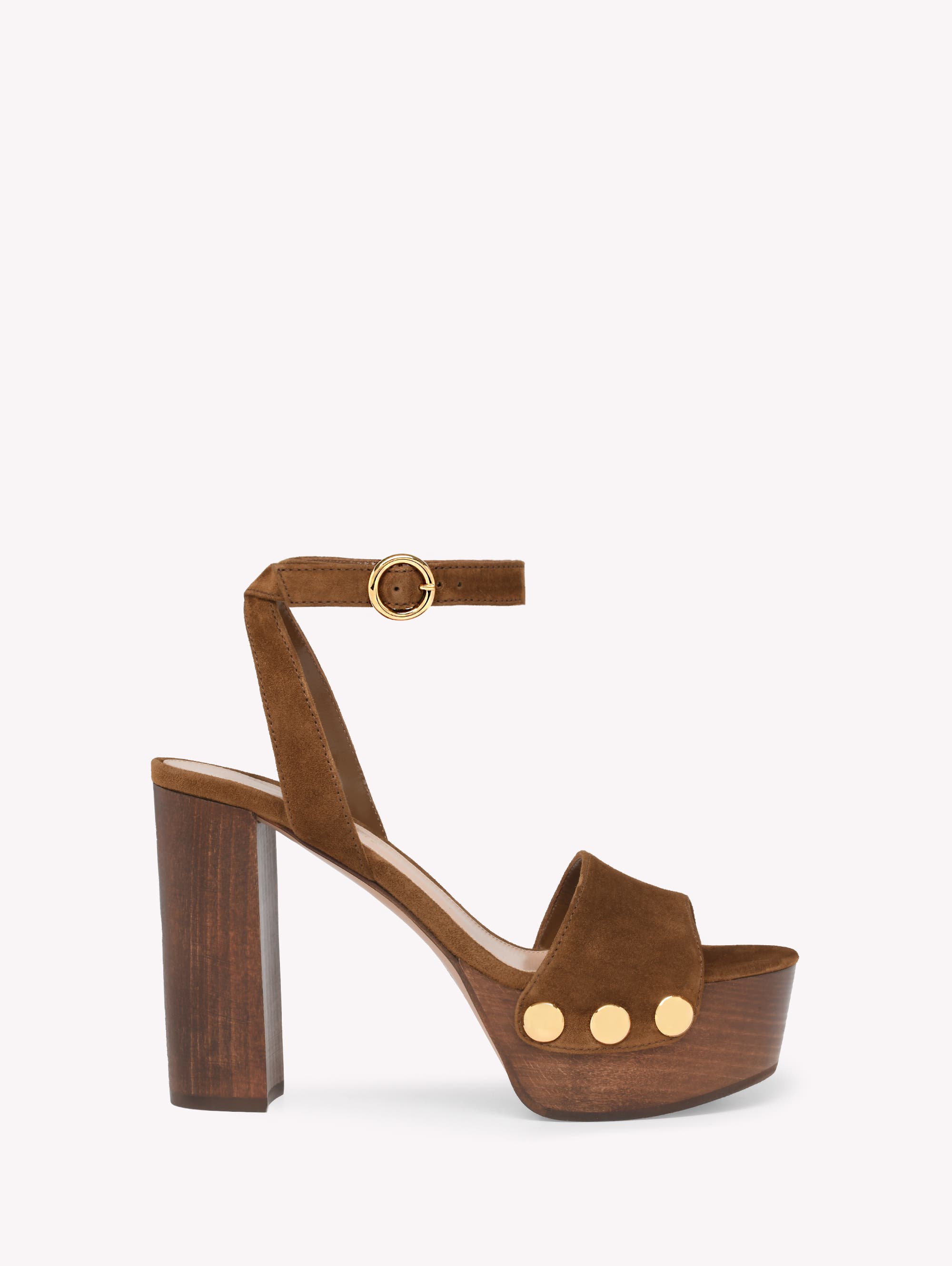 Gianvito Rossi Ardèa Sandals, Main, color, Brown Leather