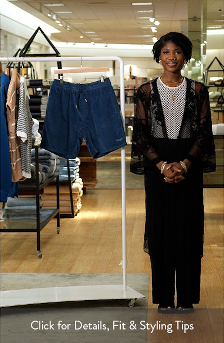 Yuma Cotton Corduroy Drawstring Shorts, sales video thumbnail