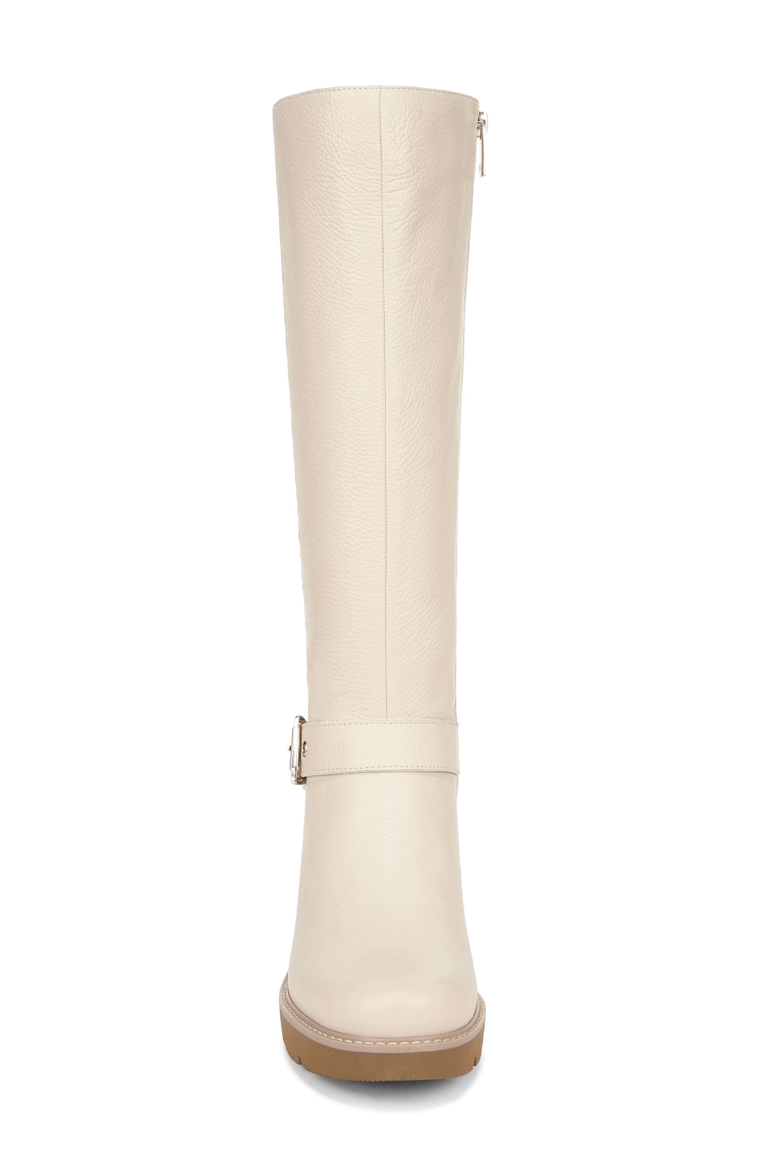 Naturalizer Darry Water Repellent Knee High Boot, Alternate, color, Porcelain Beige Leather