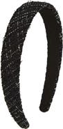 Tasha Padded Metallic Tweed Headband