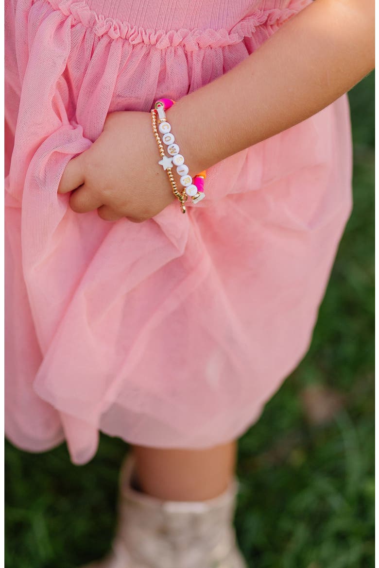Cowgirl Girls' Bracelet, Alternate, color, Pink/Purple