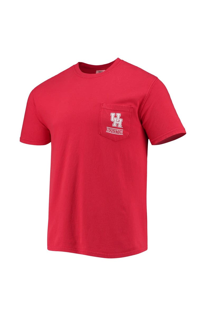 IMAGE ONE Men's Red Houston Cougars Circle Campus Scene T-Shirt, Alternate, color, Red