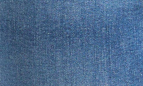 Good American Good Waist High Waist Distressed Release Hem Crop Jeans In Blue