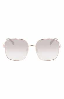 Longchamp 59mm Monogram Square Sunglasses
