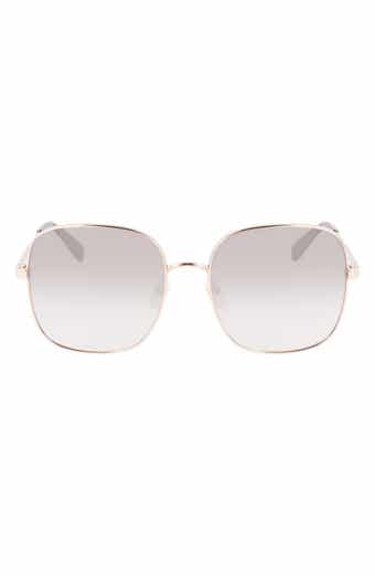 Longchamp 59mm Monogram Square Sunglasses