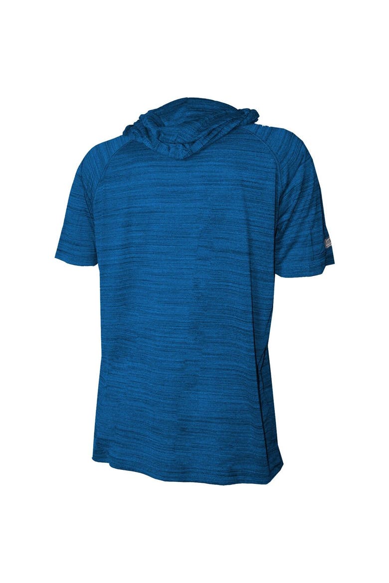 Youth Stitches Heather Royal New York Mets Raglan Short Sleeve Pullover Hoodie, Alternate, color, Heather Royal