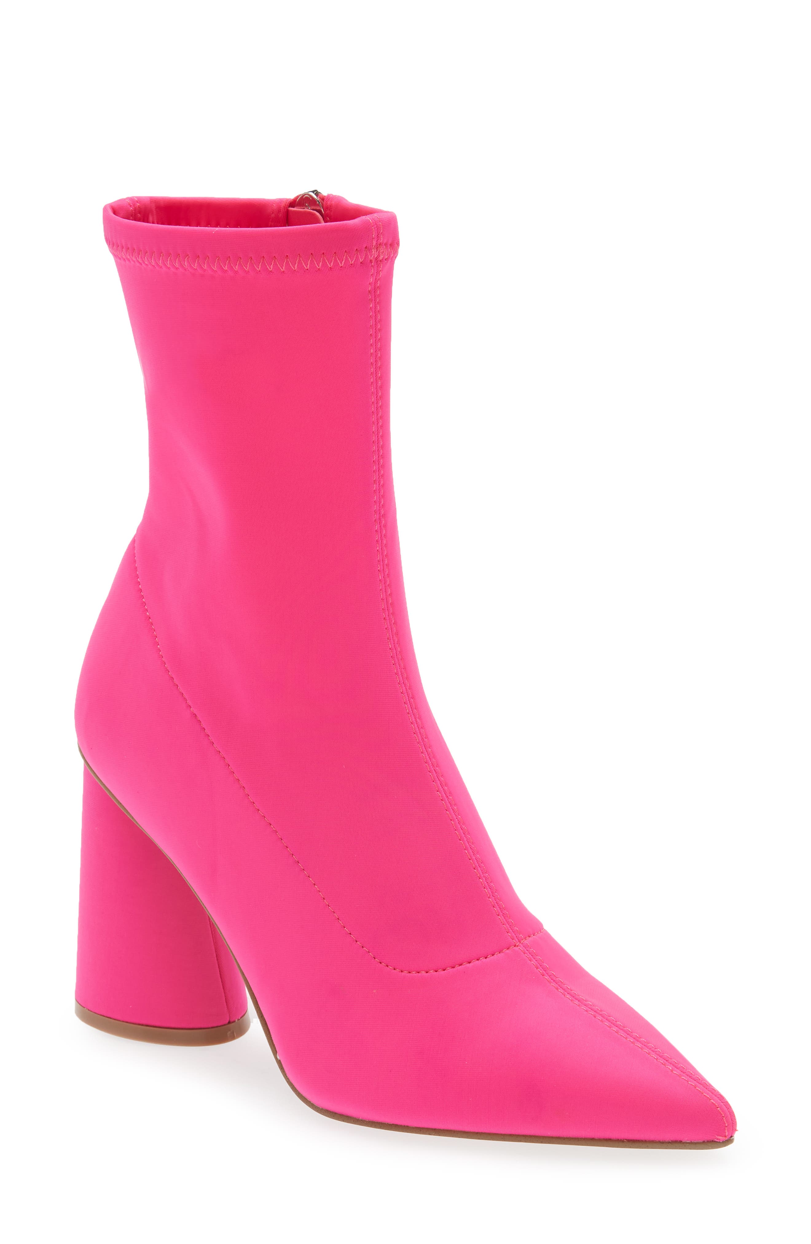 Valyant Pointed Toe Bootie, Main, color, HOT PINK
