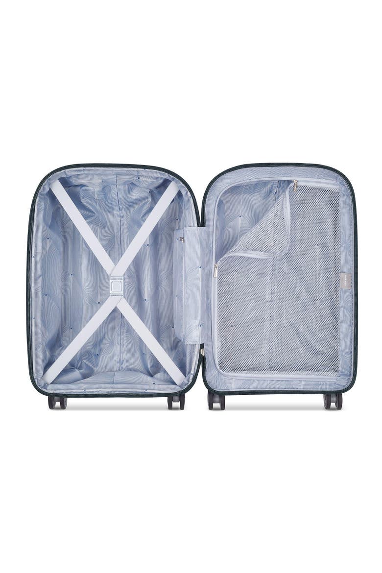 Clavel Hardside Exapndable 19" Carry On Spinner Luggage, Alternate, color, Blue Jean