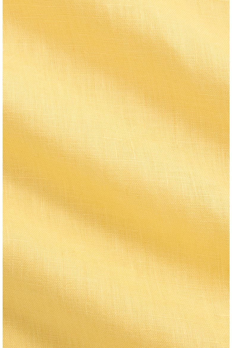 Classic Fit Linen Button-Down Shirt, Alternate, color, CORN YELLOW