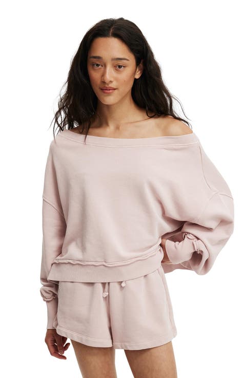 Women's Off Shoulder Sweatshirt