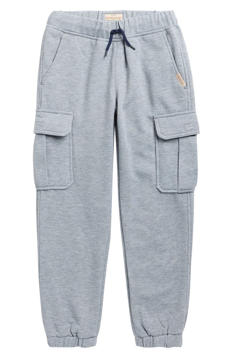 Weatherproof<sup>®</sup> Kids' Fleece Cargo Joggers, Main, color, Grey