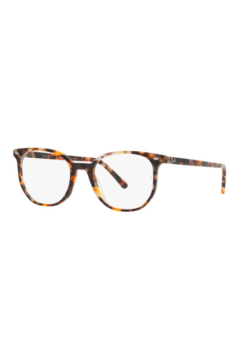 Elliot 50mm Irregular Optical Glasses, Alternate, color, GREY HAVANA