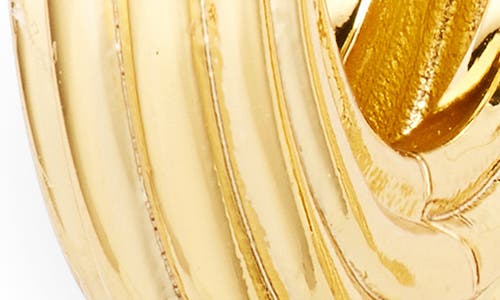 Luv Aj Almalfi Mini Ridge Huggie Hoop Earrings In Gold
