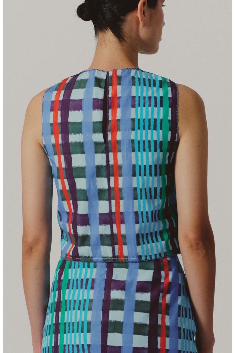Pasca Crewneck Cotton Tank, Alternate, color, Astro Print