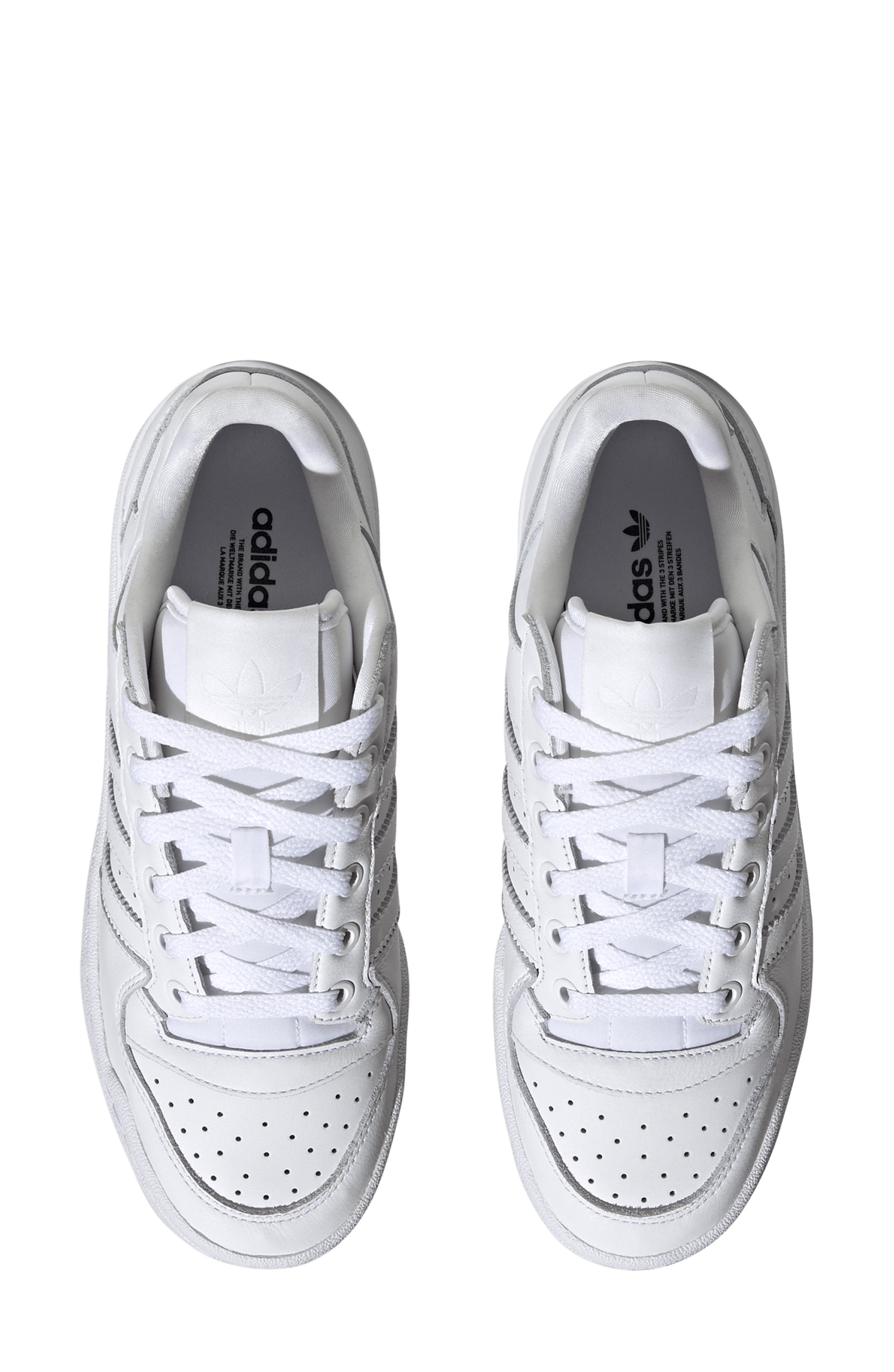 adidas Forum Bold 3-Stripes Basketball Sneaker, Alternate, color, White/ White/ Black