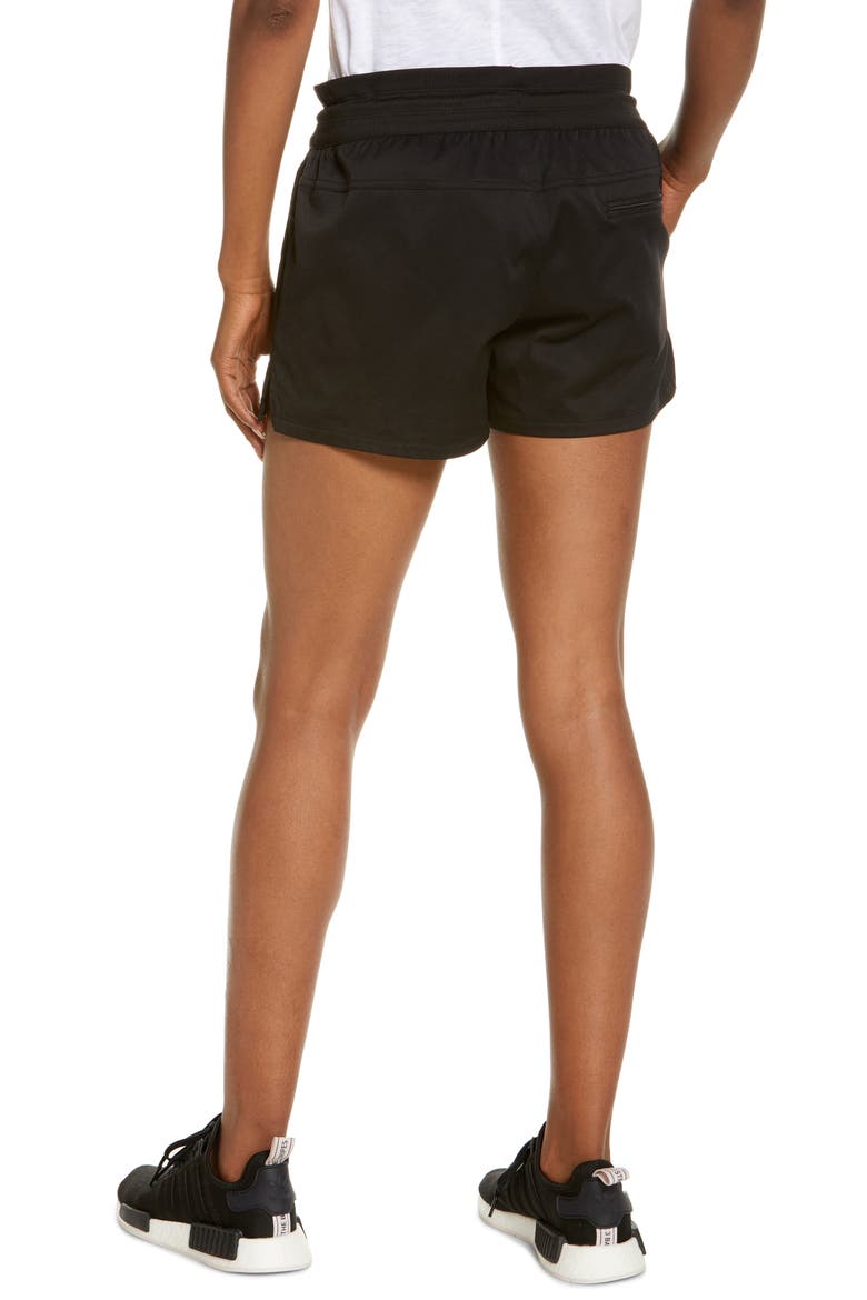Aphrodite Motion Water Repellent Shorts, Alternate, color, BLACK