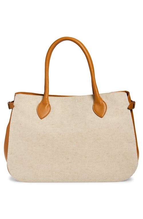 Reformation Oversize Patrizia Canvas & Leather Bag