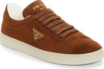 【PRADA】ハイトップビスケットスニーカー lady's triangleロゴ PRADA】ハイトップビスケットスニーカー lady's triangleロゴ