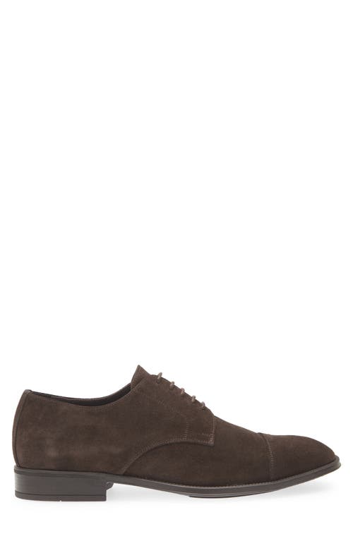 Canali Cap Toe Derby In Animal Print