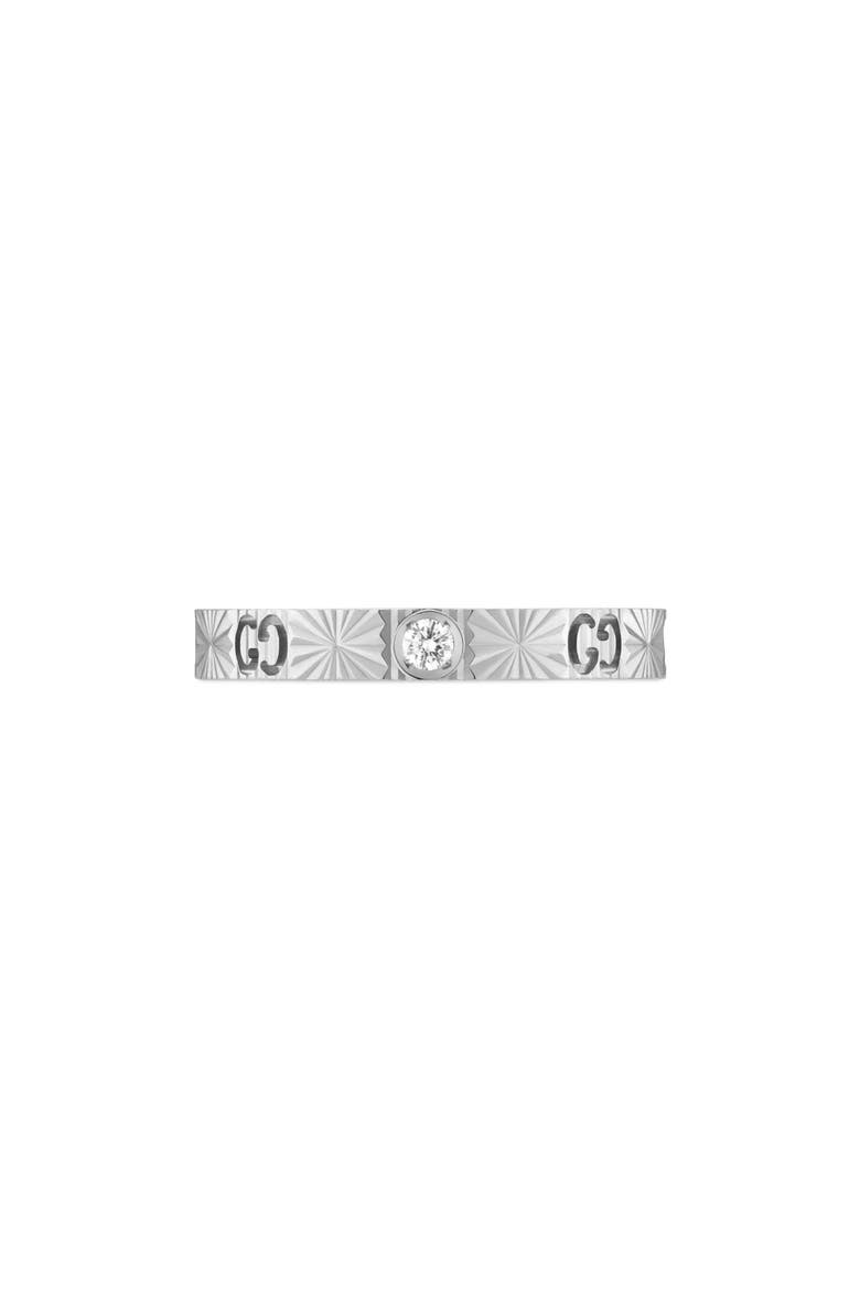 Icon Star Diamond Ring Band, Alternate, color, 18K WHITE GOLD