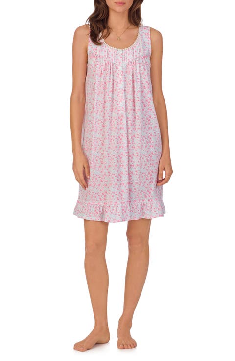 Sleeveless Jersey Short Chemise