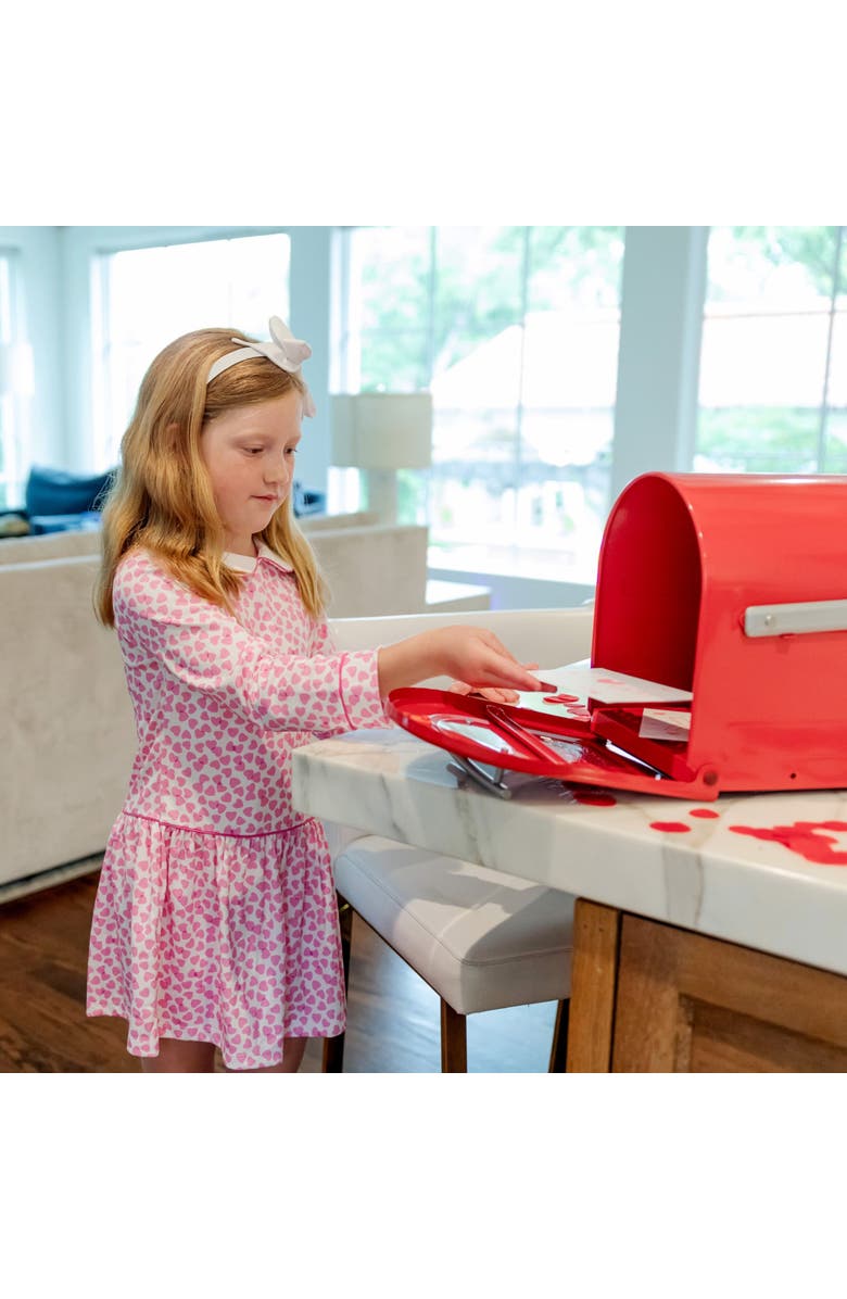 Lila and Hayes Lillian Girls' Dress, Alternate, color, Confetti Hearts Pink