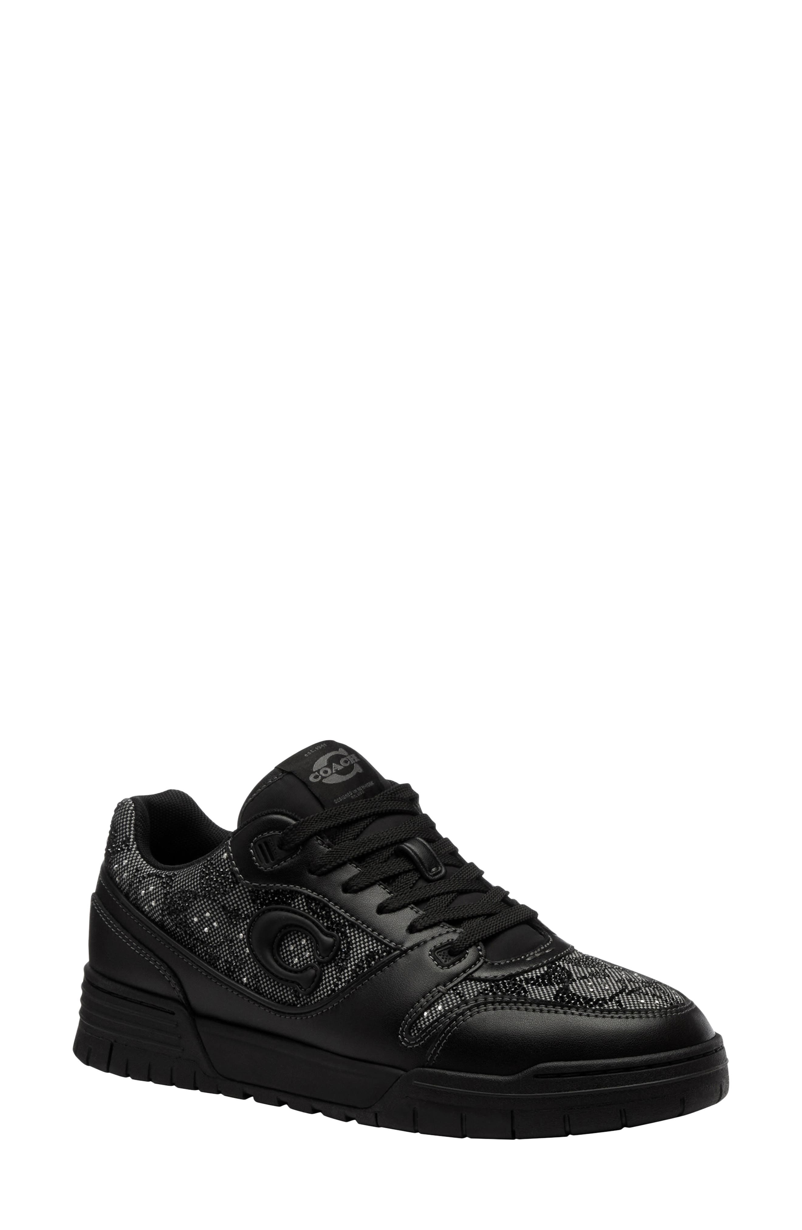 COACH Crystal Signature Monogram Sneaker, Main, color, 