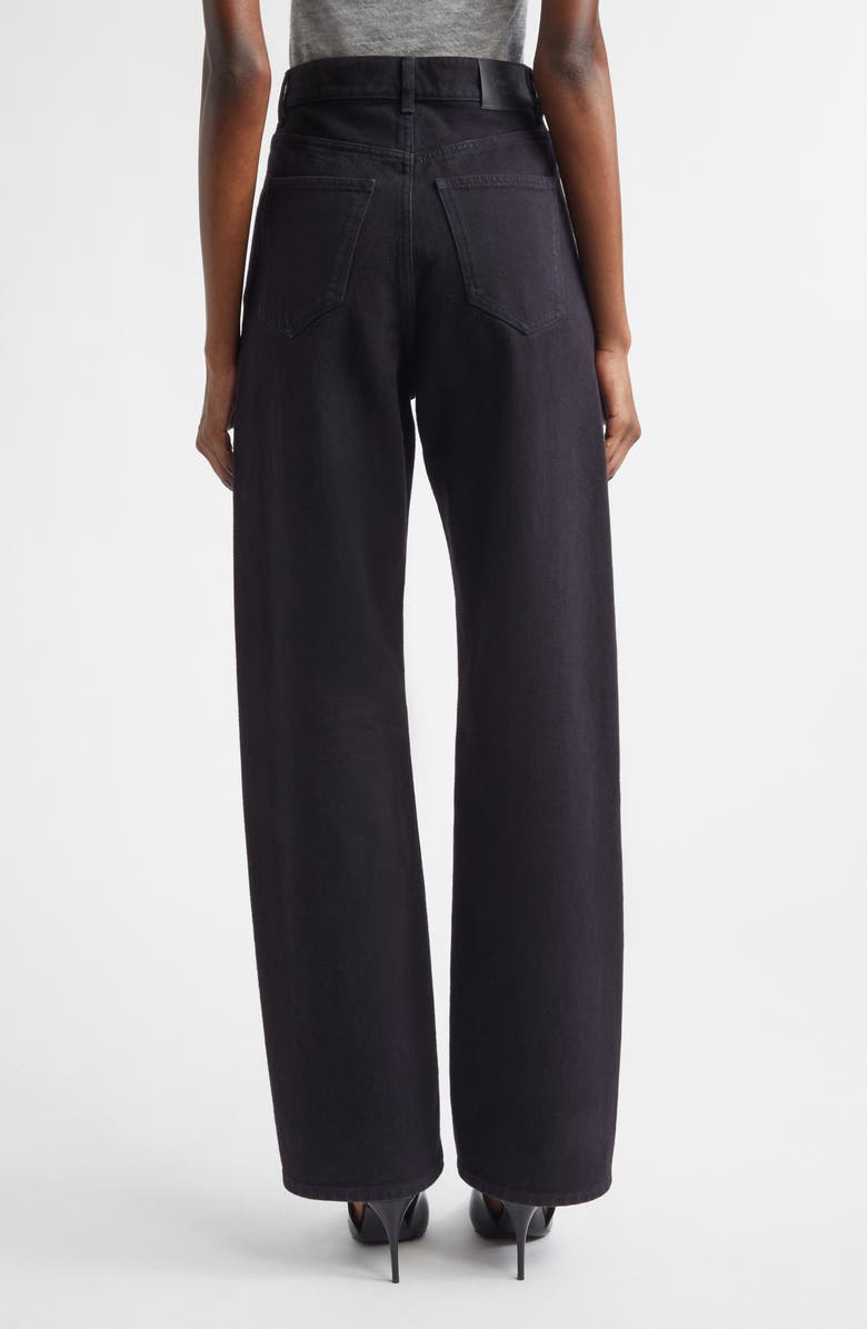 Saint Laurent V-Waist Jeans, Alternate, color, Midnight Black