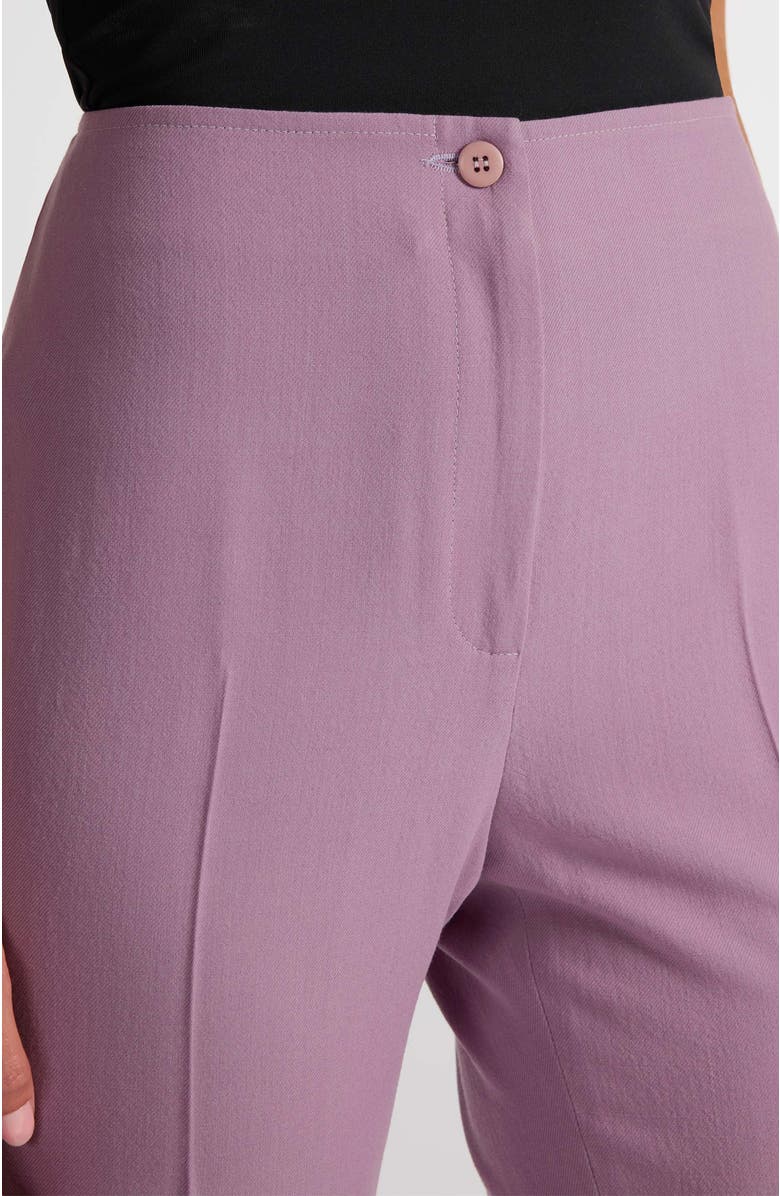 Santorelli Elizabeth Flared Leg Pant in Virgin Wool Stretch, Alternate, color, Dusty Lilac