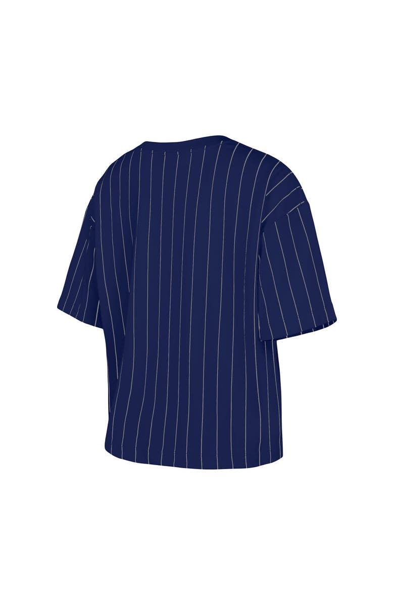 New Era Women's New Era Royal Los Angeles Dodgers Boxy Pinstripe T-Shirt, Alternate, color, 