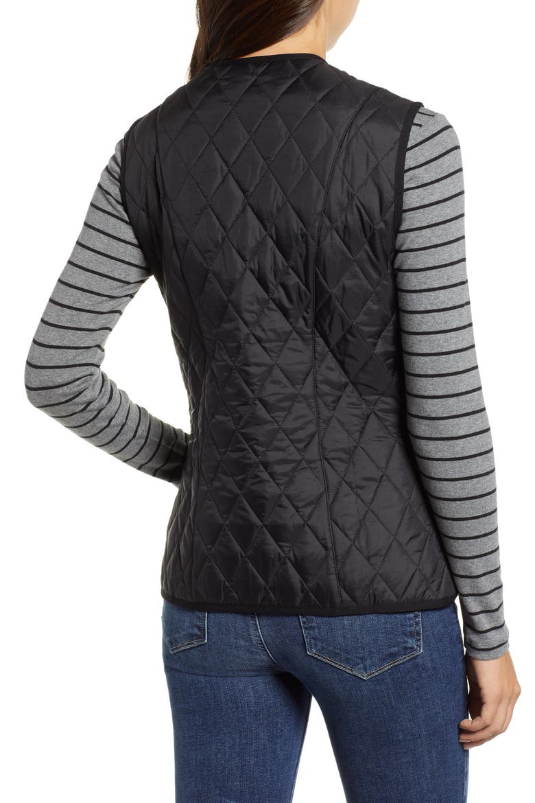 Betty Quilted Vest, Alternate, color, BLACK