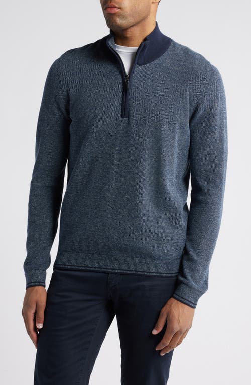 Brax Steffen Half Zip Sweater in Indigo 